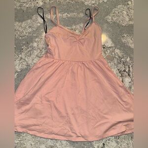 Forever 21 Blush Pink Lace Trim Top